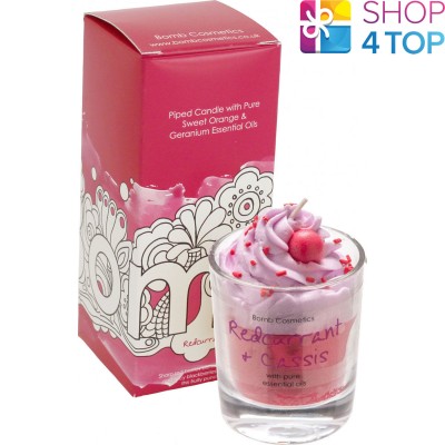 REDCURRANT & CASSIS PIPED CANDLE BOMB COSMETICS FRUITS GERANIUM SWEET ORANGE NEW   253383568170
